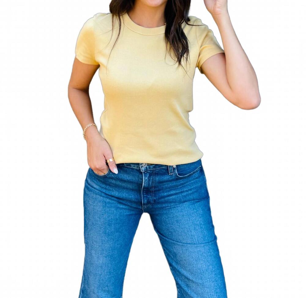 NEW MICHAEL STARS women's lexy tee in blondie